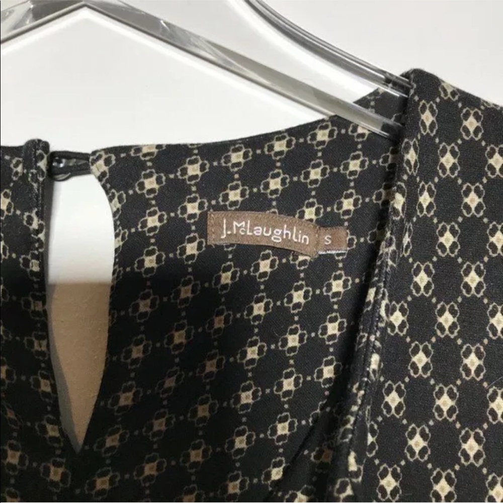 J. McLaughlin Stretch Ponte Printed Sheath Dress - Picture 3 of 6